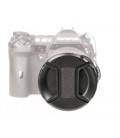 KAISER FRONT LENS COVER WITH STRING FOR 49MM-52MM-55MM-58MM-62MM-67MM-72MM-77MM-82MM