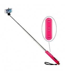 Monopod para Selfie Com Bluetooth e Zoom Preto/Azul-Rosa/Verde