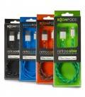 BOOMPODS CABLE RETRO TRENZADO 1M NARANJA