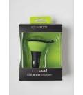 BOOMPODS CAR CHARGER APPLE 2 USB GREEN