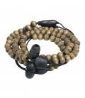 WRAPS HEADPHONES NATURAL WALNUT AND BRACELET WITH MICRO