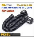 PIXEL  FC-311/S E-TTL CÂBLE EXTENSIBLE POUR FLASH CANON 3.6M