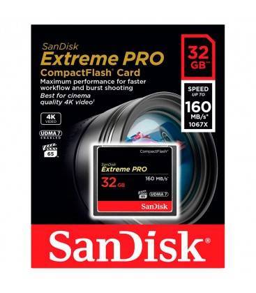SANDISK COMPACT FLASH EXTREME PRO 32GB/160MB/s