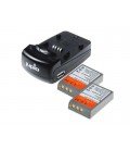KIT CHARGEUR USB JUPIO + 2 PILES PS-BLS5/PS-BLS50 