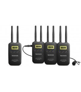 Saramonic Vmiclink5 - Sistema Sem Fio de Três Transmissores e Receptor com Monitor