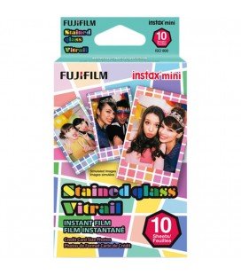 FUJIFILM INSTAX MINI STAINED GLLASS(CRISTAL TINTADO) 10 TIRAS