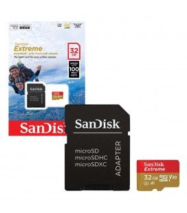 SANDISK  MICRO SDHC EXTREME  32 GB 100M/BS