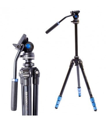 Benro Kit De Trípode De Video Slim Tsl08As2Csh