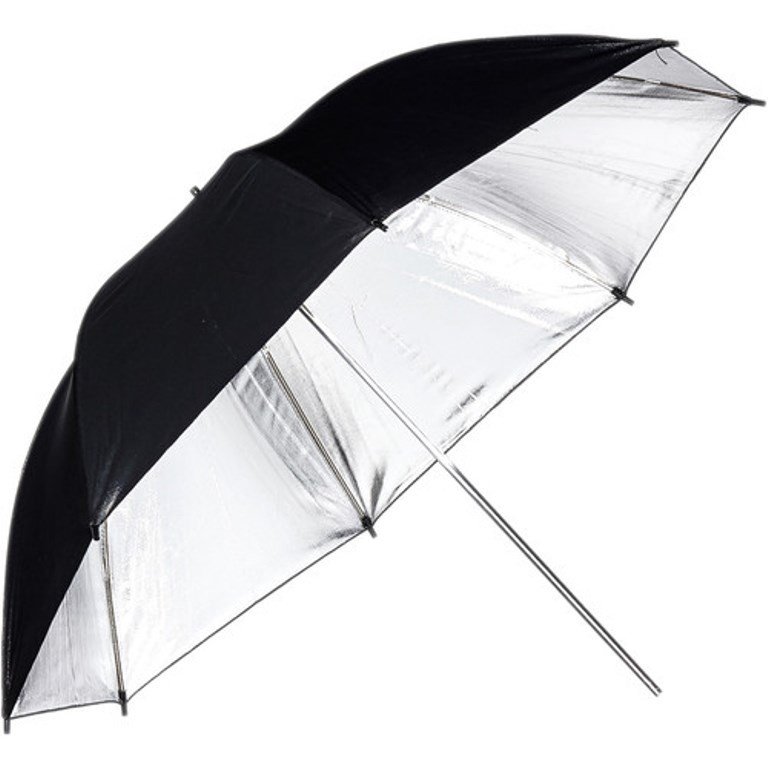 Argento/Nero Phottix Para-Pro 130 cm ombrello riflettente del FSE 