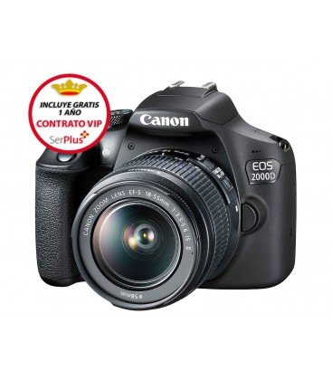 Comprar canon eos 2000d + objetivo 18-55 is ii en Dukefotografia