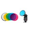 GODOX AD-S11 COLOR FILTER KIT CON GRIGLIA PER AD360II, AD360II, AD360 e AD180