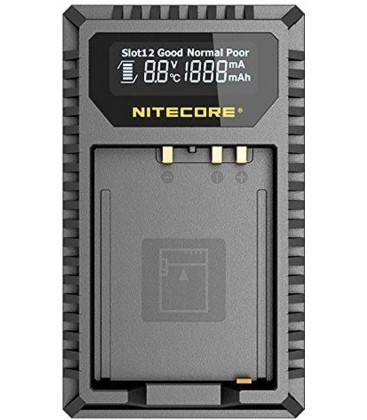 NITECORE FX1 CARGADOR FUJIFILM NP-FW126 DUAL (2 BATERIAS 1 USB)
