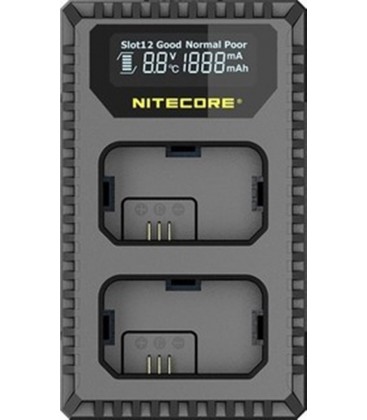 NITECORE USN1 CARGADOR SONY NP-FW50 DUAL (2 BATERIAS 1 USB)