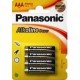 PANASONIC LR3 AAA PACK 4 PILAS ALCALINAS