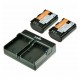JUPIO CARGADOR DOBLE + 2 LP-E6N KIT REF. CCA1004