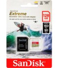 SANDISK EXTREME MICRO SDXC 128 GB 160 MB/s A2 C10 V30 UHS-I U3