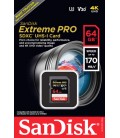 SANDISK TARJETA EXTREME PRO 64 GB 170MB/S