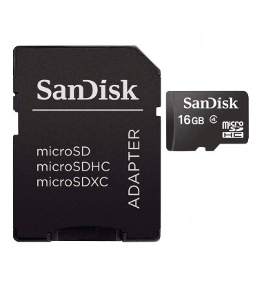 SANDISK MICRO SD 16GB +ADAPTADOR