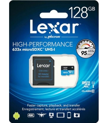 LEXAR MICRO SDXC 128GB 95 M / S + ADAPTER SD
