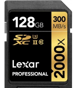 LEXAR SDXC 128 GB 300M / S RDR UHS-II 2000X + USB 3.0 ADAPTER