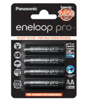 PANASONISCHE BATTERIE ENELOOP PRO AA 2450 mAh