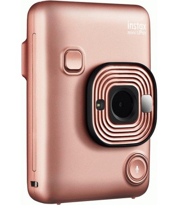 FUJI CAMARA INSTAX MINI LIPLAY dorada rosa