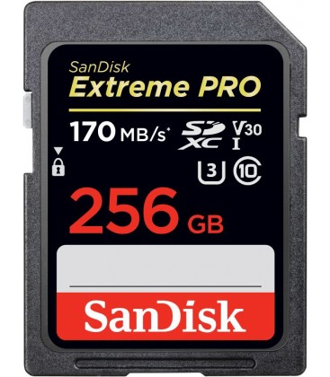 SANDISK EXTREME PRO SDXC 256GB  -  170MB/s
