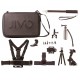 JIVO GO KIT SUITCASE FOR GOPRO AND ACTION CAMS (11 PIECES)