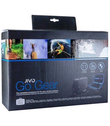 JIVO GO KIT SUITCASE FOR GOPRO AND ACTION CAMS (11 PIECES)