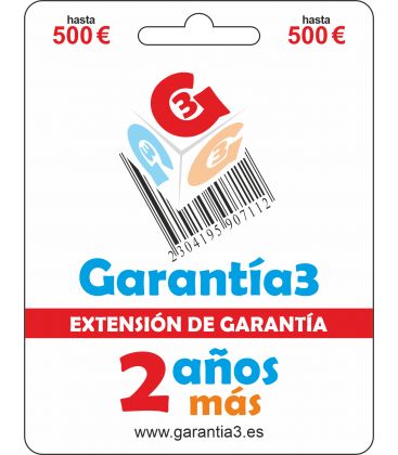 GARANTÍA3 EXTENSIÓN DE GARANTÍA HASTA 500 EUROS
