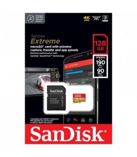 SANDISK SCHEDA EXTREME MICRO SDXC UHS-I 128GB 190M/S