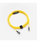 COBRA TETHER CABLE 5M USB-C A MICRO-B 90º AMARILLO