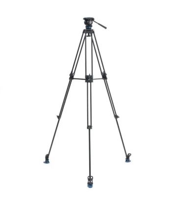 benro kh26pc – trípode de vídeo en aluminio con rótula fluida y doble tubo