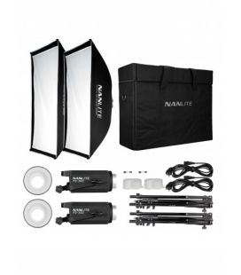 NANLITE KIT 2X FOCOS FS-300B BI- COLOR 350W