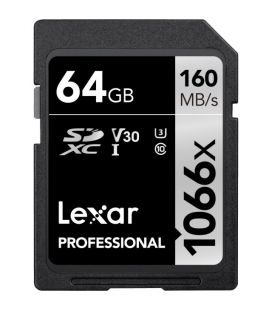 LEXAR SD PRO SILVER SERIES UHS-I 1066X 64GB V30