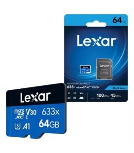 LEXAR SCHEDA MICRO SD BLUE UHS-I 633X 64GB V30