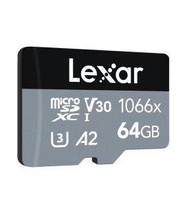 LEXAR TARJETA MICRO SD SILVER UHS-I 1066X 64GB V30