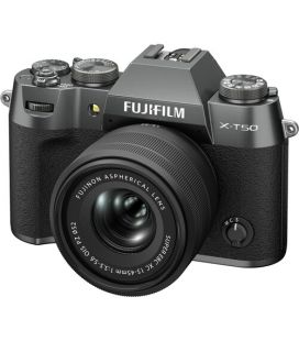 FUJIFILM CAMARA X-T50 +15-45MM F3.5 - 5.6 OIS PLATA