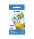  CANON ZINK PAPEL FOTOGRAFICO ZP2030  20 HOJAS