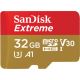 SANDISK SCHEDA MICRO EXTREME V30 SDHC UHSI 100MB/S 32GB