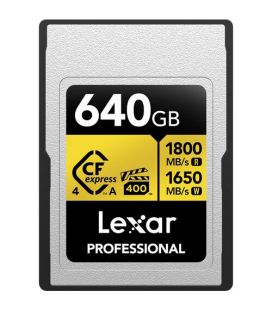 LEXAR CARTE MÉMOIRE GOLD CFEXPRESS 4.0 TYPE A 640GB