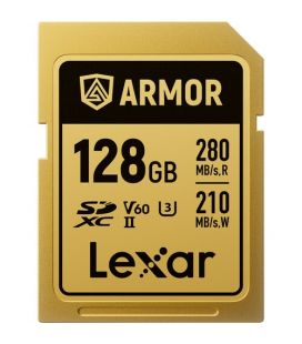 LEXAR TARJETA SD 128 GB UHS-II U3 280Mb/s ARMOR GOLD