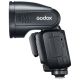 godox v100 nikon – flash de zapata ttl/hss con cabezal redondo y batería recargable