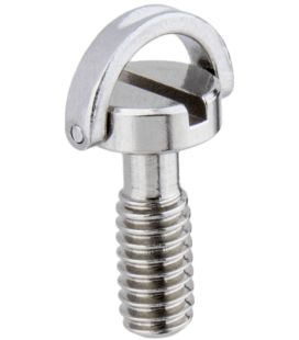 VITI KS-184 IN ACCIAIO INOX CON TESTA PIATTA AD ANELLO A D, 1/4" (21MM)
