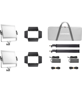 GODOX KIT LITEMONS PANEL LED BICO 120W LP1200BI K2 REF. 200668
