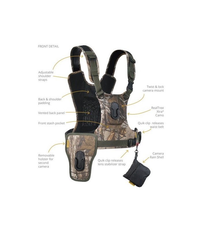 COTTON CARRIER ARNES PROFESIONAL PARA 2 CAMARAS 147 CAMUFLAJE