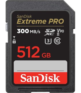 SANDISK SCHEDA SD EXTREME PRO V90 SDXC UHS-II 300MB/S 512GB