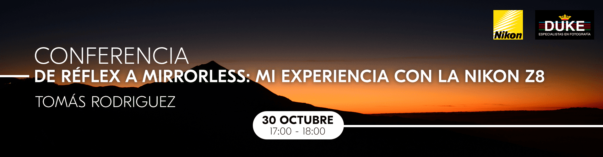 CONFERENCIA: DE RÉFLEX A MIRRORLESS: MI EXPERIENCIA CON LA NIKON Z8